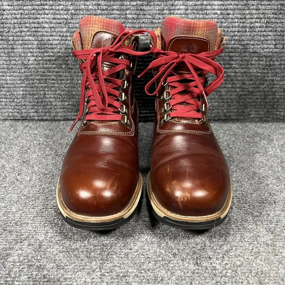 Timberland Pendleton Boots Mens Size 9.5 Brown Leather Gore-Tex Waterproof Snow